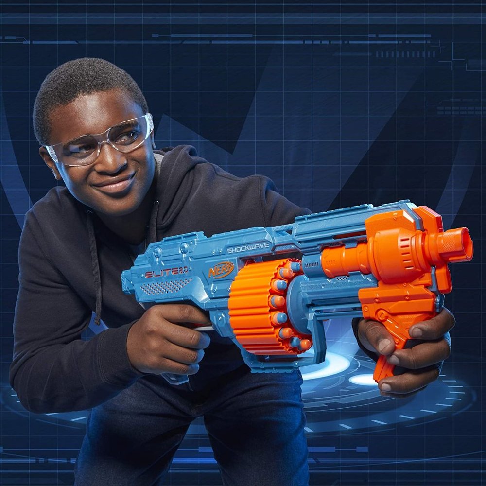 NERF Elite 2.0 Shockwave RD-15 Blaster Brand New In Box Toy Gun Kids Youth